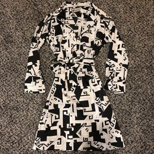 Lanvin Vintage Geo Print Dress